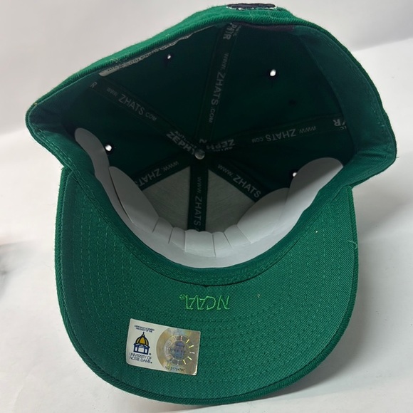 Notre Dame Fighting Irish Hat Cap Mens Fitted 7 3/8 Green NCAA Football - Picture 4 of 7